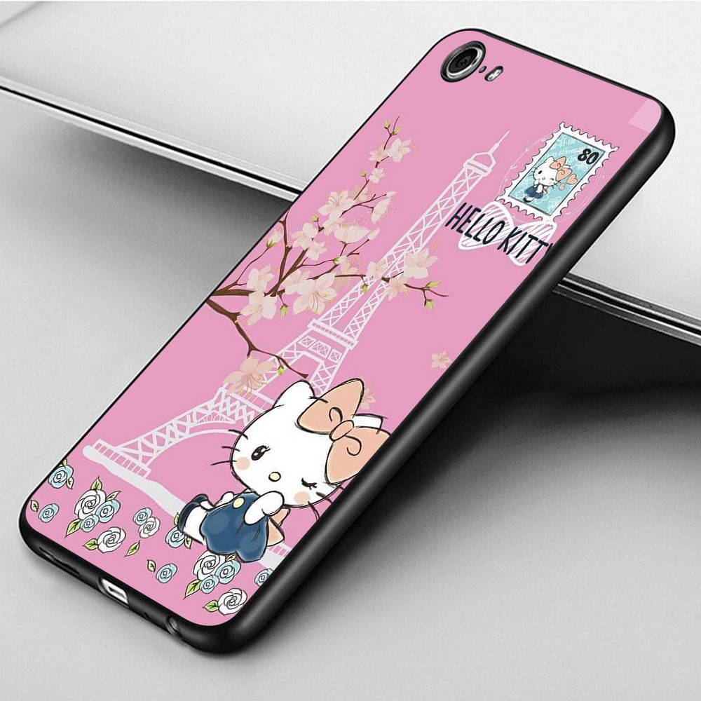 Чехол KT67 Hello Kitty Cartoon для Samsung A04 A14 A23 A34 A54 M23 M33 M52 M53 Realme 10 9 C30S C35 C55 VIVO Y02S Y21 Y33S Y51 X80 Pro Прозрачный чехол