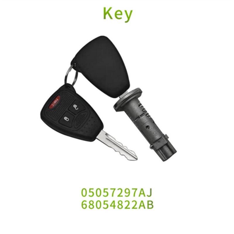 Дистанционные ключи OB 68054822AA 05057297AJ 68054822AB Замок зажигания Дистанционные ключи Цилиндр замка зажигания автомобиля с 2 дистанционными ключами