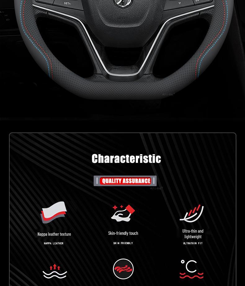 Anti-Slip Steering Wheel Cover for Baojun Yueye/Yueye Plus - Intelligent Version