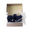 Wellis BABY Newborn Box Navy Small Mommy Daddy Towel (Swaddle, Bib, Towel, Navy)