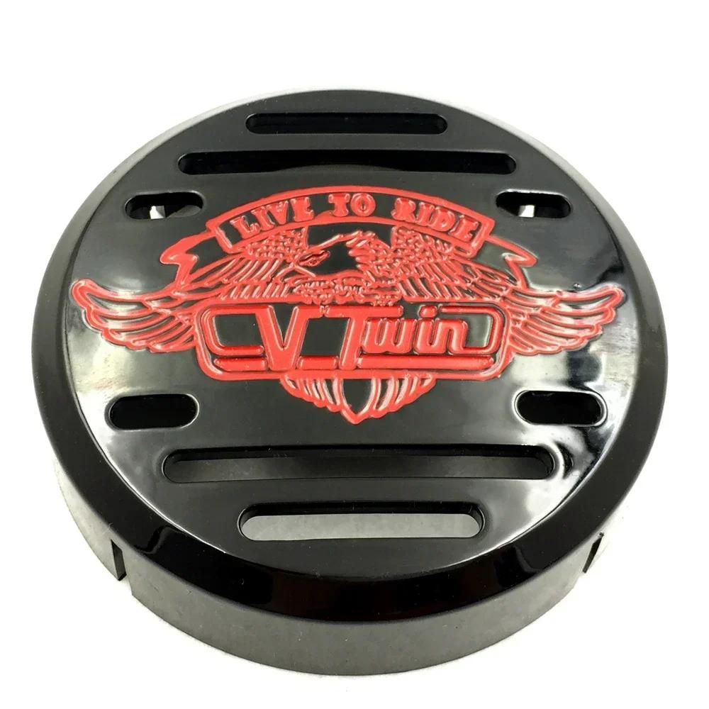 Для мотоцикла Kawasaki Vulcan 800 Yamaha V-Star 650 1100 Classic Silverado ЧЕРНАЯ крышка гудка