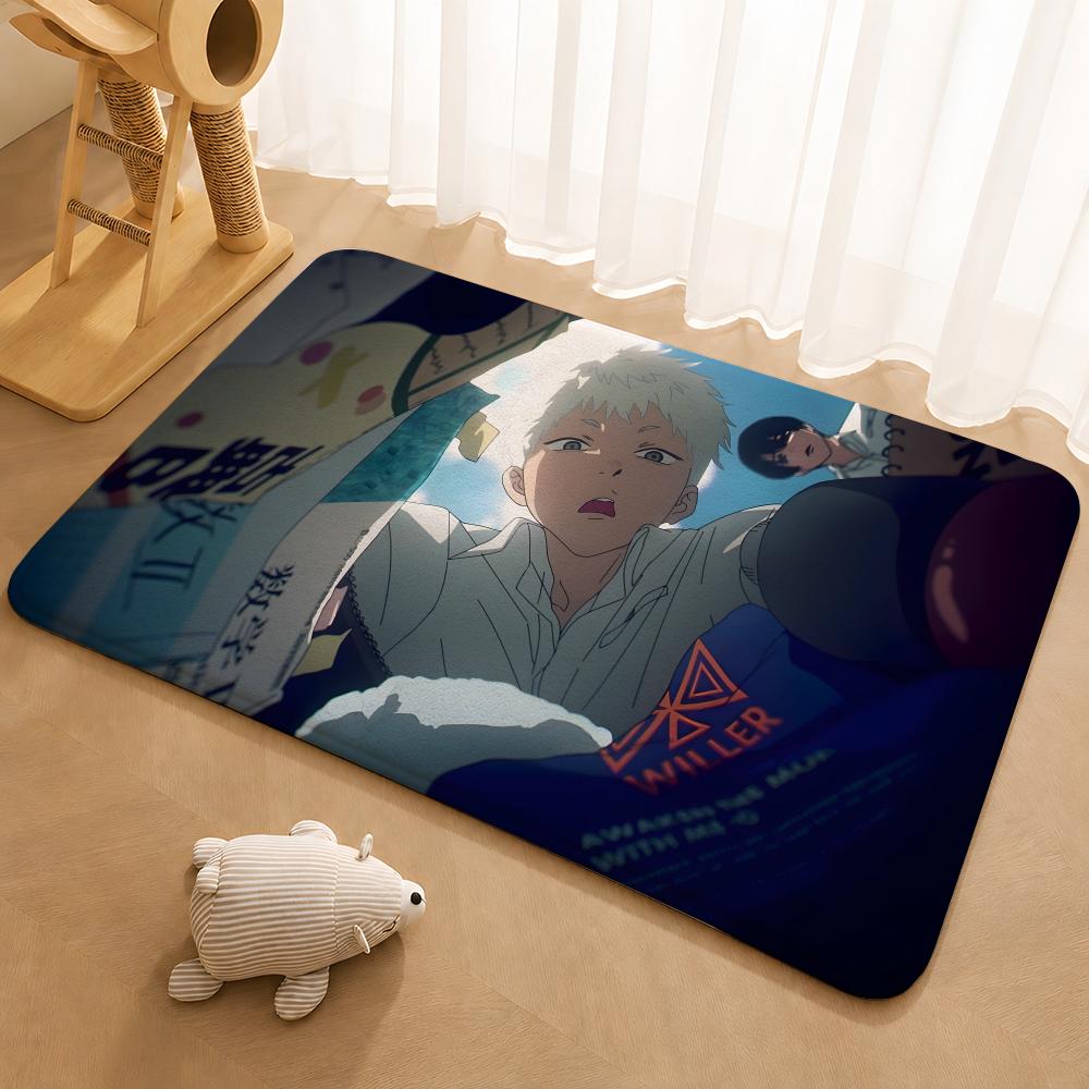 The Summer Hikaru Died anime Floor Mat Floor Mat Soft Flannel Non-Slip Door Rug for Living Room