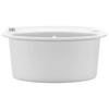 Granite Sink Single Basin Oval White
