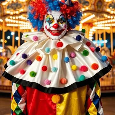 Fur Ball Decors Clown Collar Colorful Ball Cosplay Neckwear Costume Neckpiece  Cosplay Events