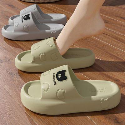 Женские летние тапочки: Толстая подошва, нескользящие, тихие, дезодорирующие, универсальные для пар, идеально подходят для использования в помещении.