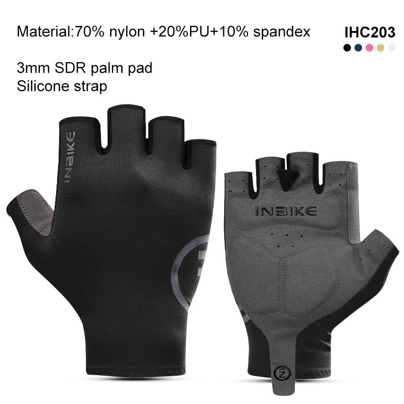 INBIKE Cycling Gloves Half Finger Summer Men Women MTB Gloves Shock-absorption Mountain Bike Sports Gloves Cycling Accessories