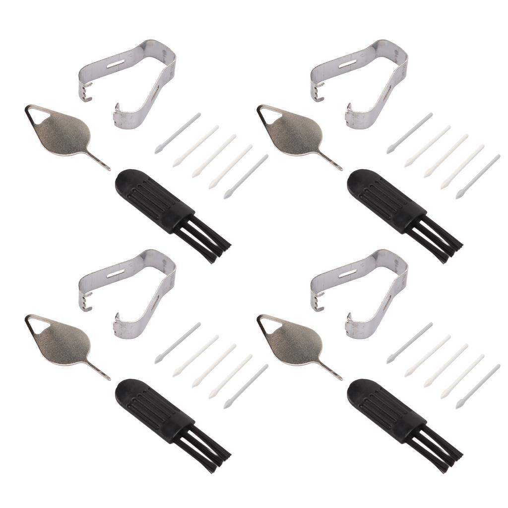 4 Sets For Tab S8 Stylus Pen Tips Durable ABS Easy Installation for S8 Plus Replacement Tips with Pins Tweezers Brushes