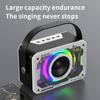 VAORLO 3D Surround Bluetooth Speaker+ Wireless Dual Microphone Low Latency Sing At Home HiFi Stereo Super Bass For Karaoke