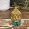 Buddha Head Statue Brass 8 cm