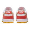 Nike Кроссовки женские Nike Dunk Low Orange University Gold Белые DQ4690-800