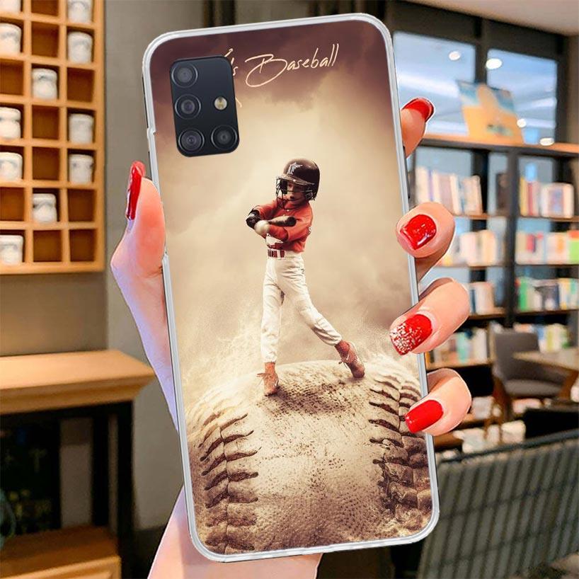 Baseball Sport Cover Phone Case For Samsung Galaxy A12 A22 A32 A52 A72 A02S Phone Case Note 20 Ultra 10 S10 Plus A51 A71 A50S A2