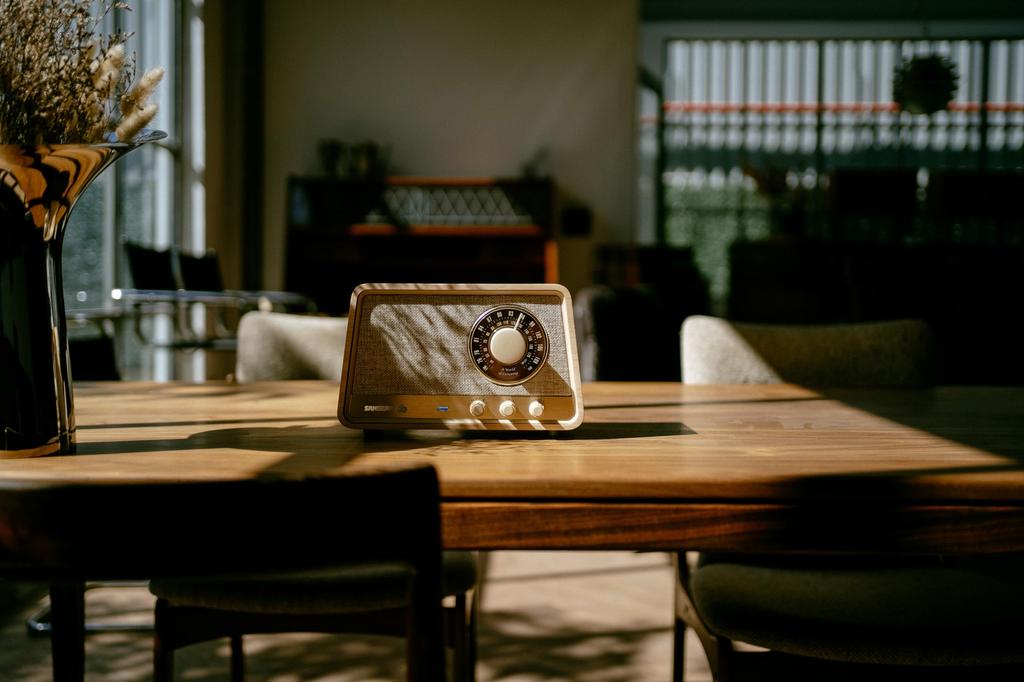 X HD compatible radio Bluetooth speaker with premium wood cabinet []Sangean WR-101 AM/FM/apt Bluetooth/AUX (white oak)