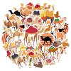 35pcs Playful Animals Stickers Cartoon Camel Animal Stickers Funny Stickers For Guitar DIY Skateboard Laptop Luggage Decor DIY