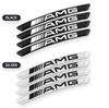 TQEF2 For Mercedes Benz AMG CLA CLS W212 W213 W204 W205 W176 GLC 4Pcs Car Wheel Hub Rim Stickers Decals Auto Styling Accessories