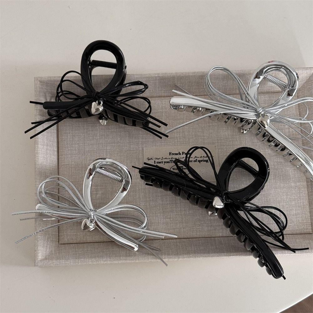 Leather Rope Shark Hair Clip Metal Clip Fashion Hair Clip High End Elegant Hair Claw For Women