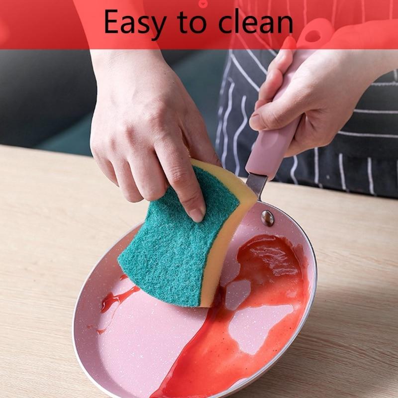 Flat Bottom Pan Pink Non-Stick Pot for Gas Stoves and Cooker Use Mini Omelettes Fried Eggs Pancake Baking Pans Pot