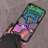 3D Матовый Металлический Цвет Вырезанный Череп Чехол для Телефона для iPhone 16 15 13 12 11 14 ProMax 16 15 Plus Модный Ударопрочный Мягкий Чехол