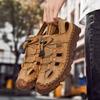 Summer Cool Men's Sandals Hollow Breathable Men's Casual Shoes Beach Shoes Outdoor Fishing Camping Shoes Travel Shoes Handmade