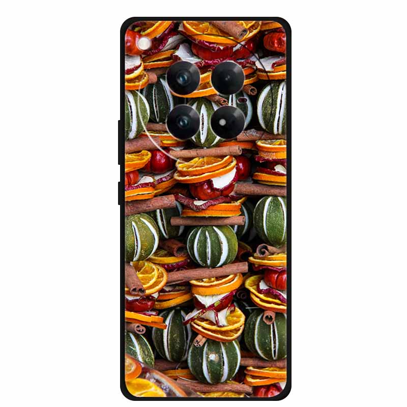 Рождественский чехол для Infinix Zero 40 5G Черный силиконовый чехол ТПУ Санта-Клаус Елка Чехол Мультяшный Олень Для Infinix Zero 40
