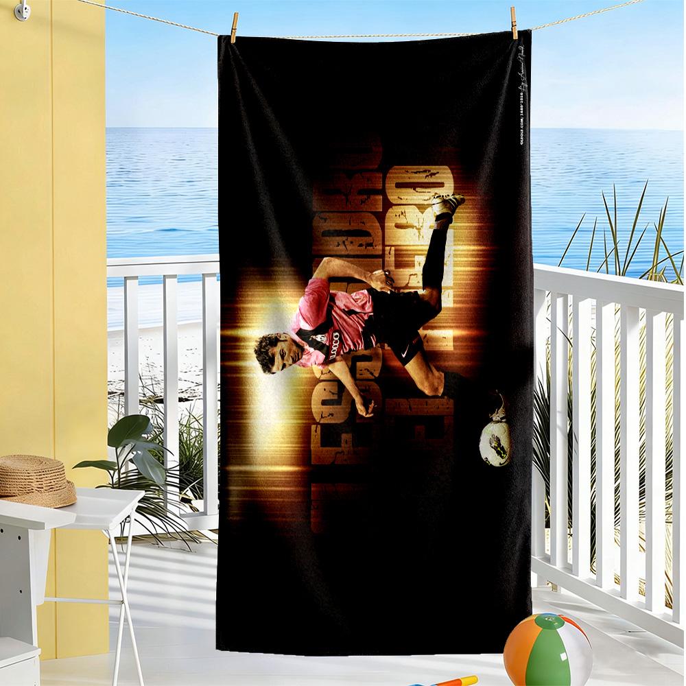 Turkish Football Star Beach Towel Super Soft & Absorbent Comfortable Lightweight Suitable for Sports, Travel, Swimming, Yoga, Bathroom, Beach, And Poo