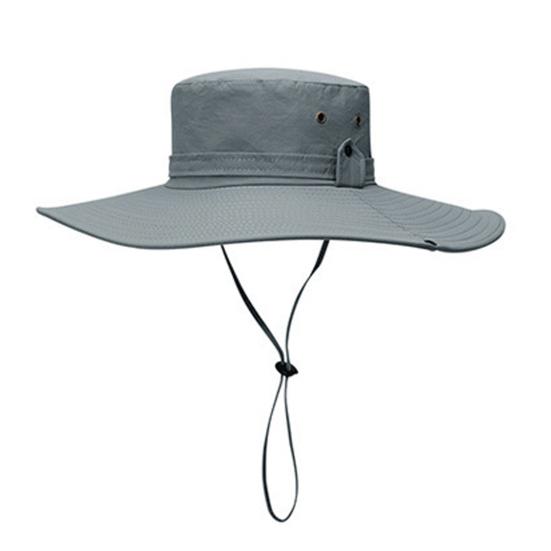 Рыбацкая шляпа с широкими полями, однотонная, со шнуровкой, мужская и женская, универсальная, солнцезащитная, для отдыха на природе, шляпа для бассейна