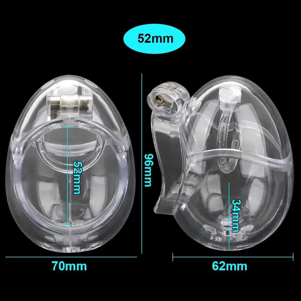 Detachable Bondage Egg Type Male Chastity Cage With Barbed Ring Scrotal Ball BDSM Chicken Cage Penis Stretcher Abstinence SexToy