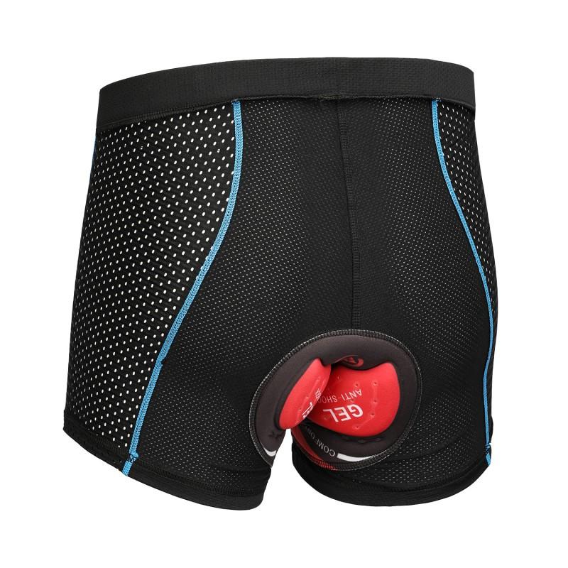 Mens Cycling Underwear Silicone Padded Bike Shorts Breathable Riding