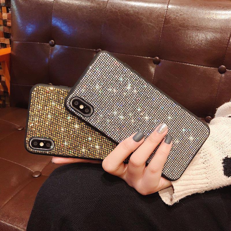 Women Glitter Bling Phone Case Luxury Soft Protective Back Cover For iPhone Samsung Huawei Honor Xiaomi Redmi