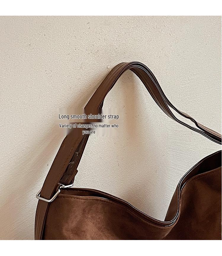 Винтажная сумка-тоут большой вместимости 2025: Стильная, Универсальная Сумка для Женщин - Ношение на Одном Плече и Через Плечо