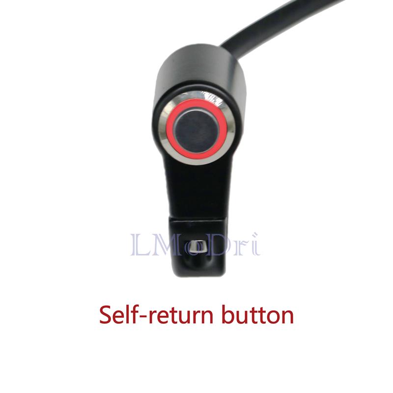 LMoDri переключатели для мотоцикла ATV скутер 22 мм руль фары аварийный противотуманный свет переключатель ВКЛ-ВЫКЛ алюминий со светодиодом DIY