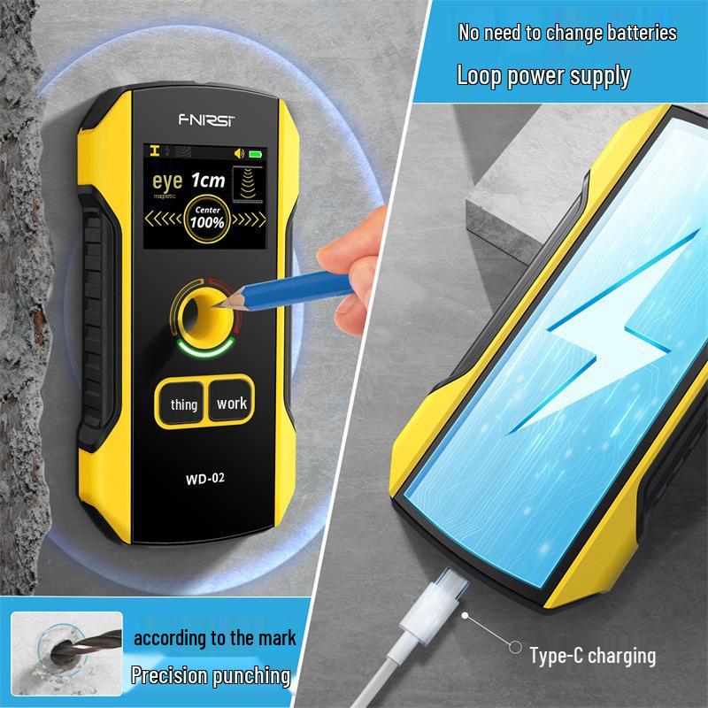 FNIRSI WD-02 Высокоточный многофункциональный детектор стен для проводов, металла и арматуры
