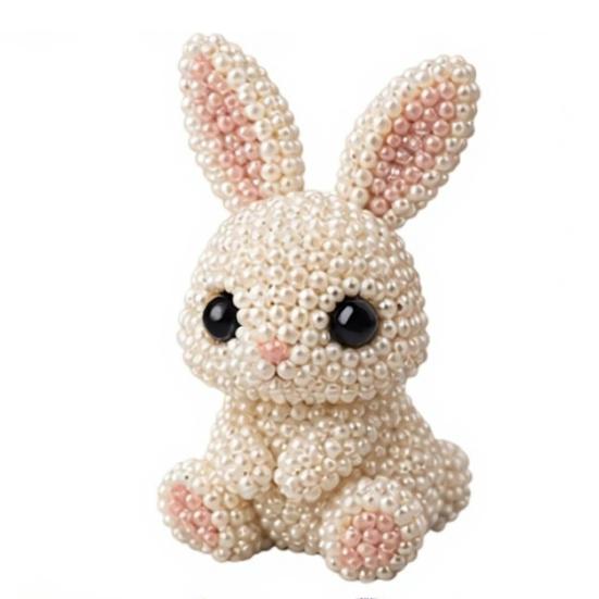 DIY Animal Beading Kit Tiny 3D Beaded Animal Craft Set Cute Animal Bead