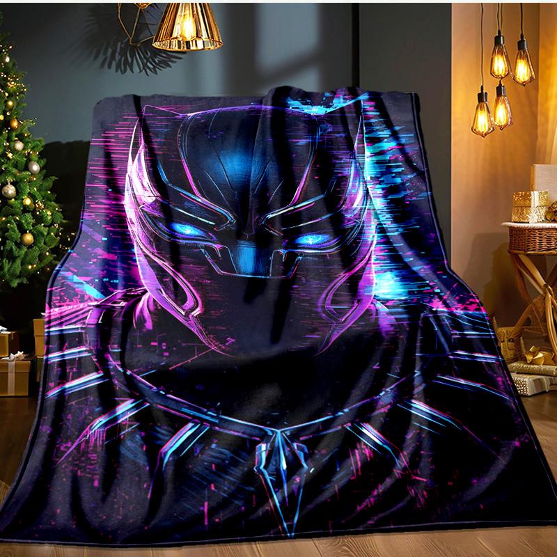 Black Panther Flight Blanket Flannel Throw for Sofa, Indoor, Camping, Living Room, Office, Chair, And Bed Soft Birthday Gift