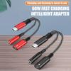 Адаптер 2 в 1 USB C на 3,5 мм для наушников Type C PD 60 Вт для зарядки аудио Aux адаптер для Ipad Pro Samsung S20 Ultra Xiaomi Huawei