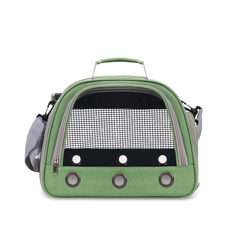 Outdoor Breathable Oxford Mesh Window Dog Carrier Travel Cage Small Pet Bag Fashion Style