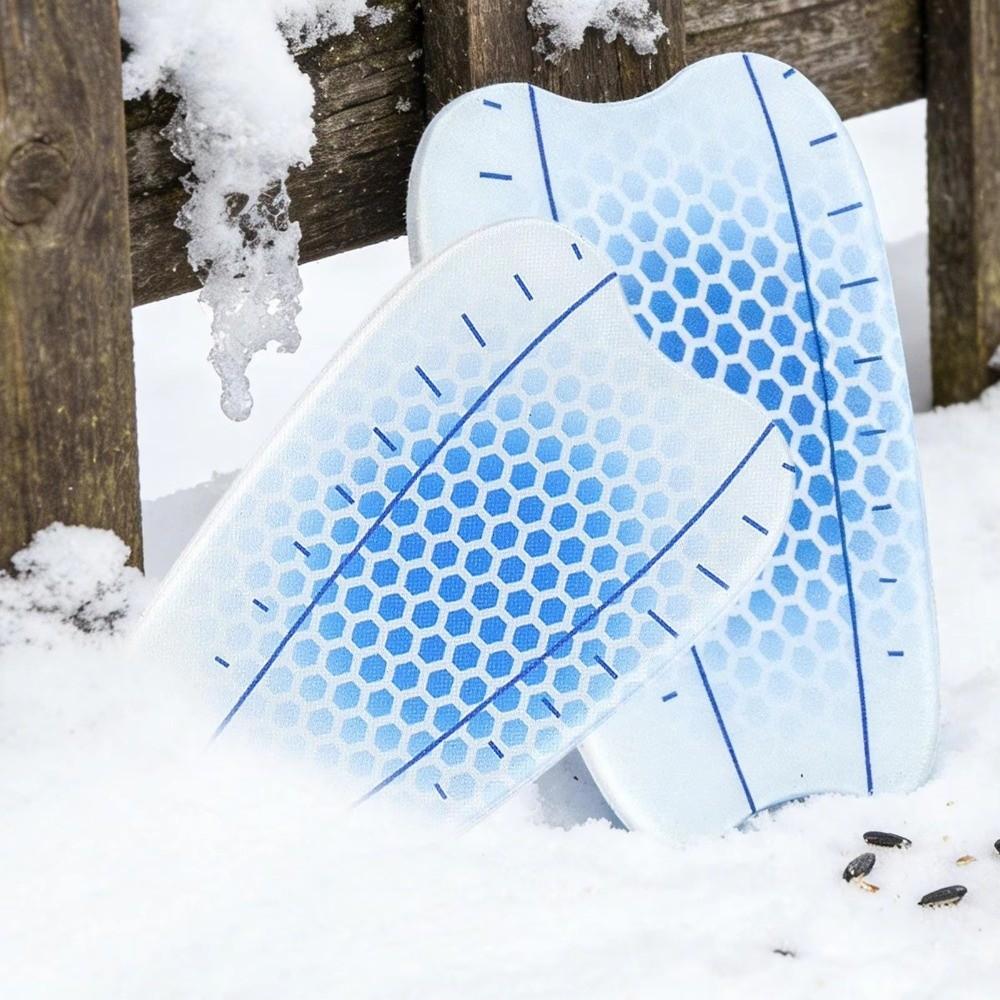 Self-Adhesive Ski Shin Pads Shock Absorbing Gel Shin Guards Tibia Protector Pads Snowboarding
