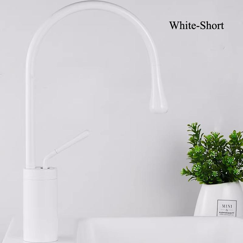 Новый смеситель для раковины с одним рычагом и поворотом на 360 градусов, современный латунный смеситель для кухни, ванной комнаты, смесители для раковины