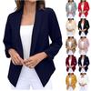 Women's Suit Top Cardigan Jacket Solid Color Lapel Suit Small Jacket Commuting Versatile Temperament
