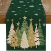 Desk Decor Christmas Table Runner Christmas Tree Xmas Tablecloth Christmas Table Flag  New Year