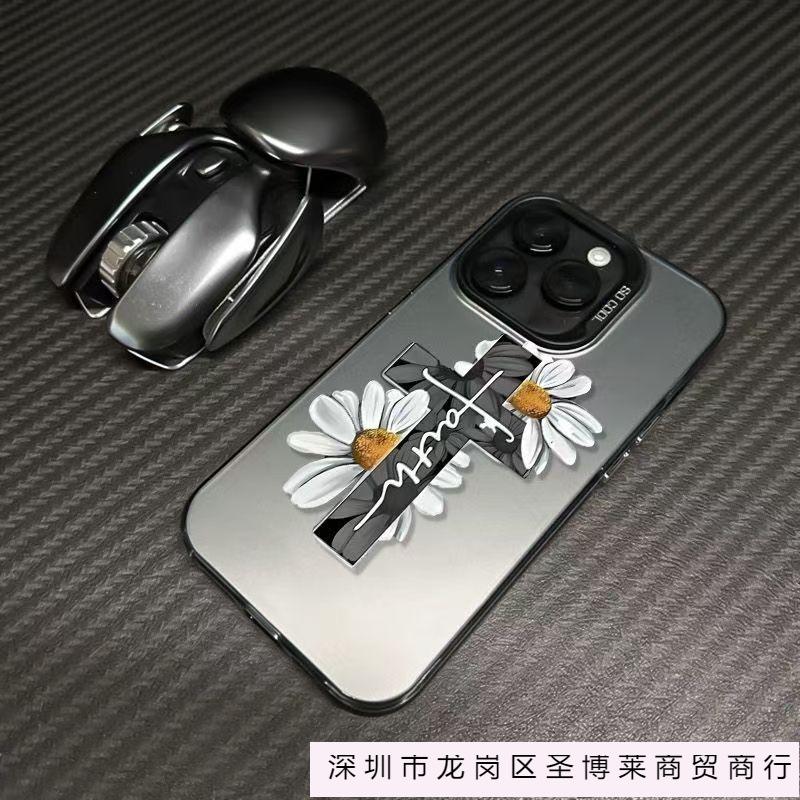 Чехол Chrysanthemum Cross Color Silver для Apple 16/15/14 Pro Чехол для мобильного телефона 15promax13/12/11X