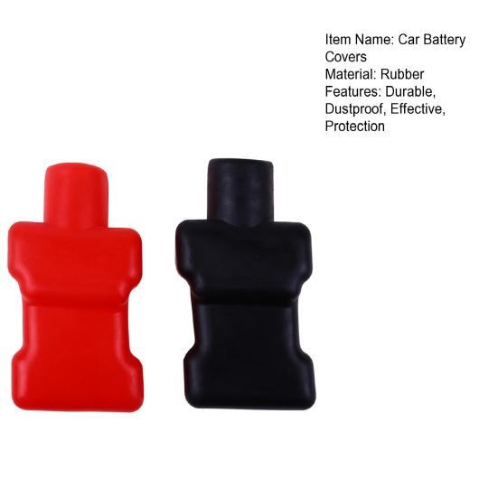 2шт автомобильные чехлы для аккумуляторов прочные гибкие мягкие изоляционные чехлы для защиты головы от кучи аккумуляторов авто
