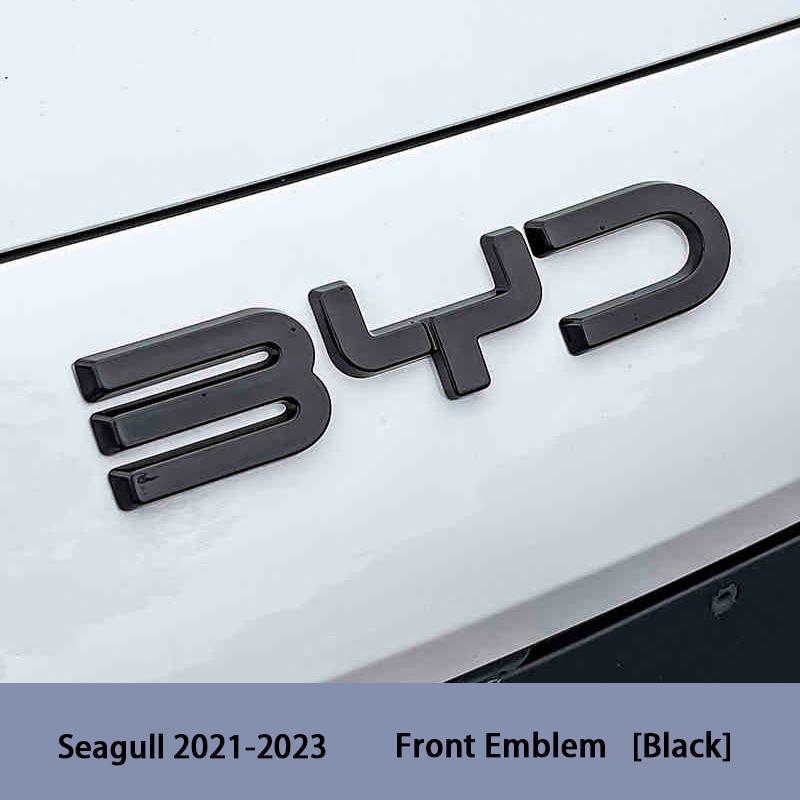 Для BYD Seal 06 DMI Seal 06 GT Seagull Dolphin Передняя эмблема Модификация Черный Воин Значок автомобиля Покрывающие стили Логотип