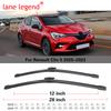 For Renault Clio Lutecia 5 V BF 2020 2021 2022 2023 Car Front Wiper Blades Window Windshield Windscreen Brushes Cutter Cleaning