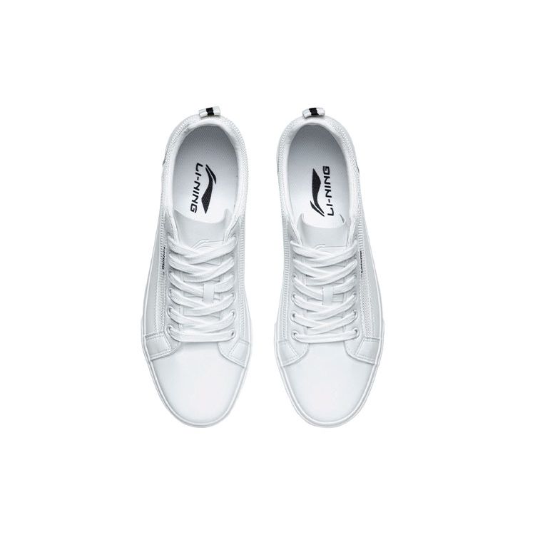 Li-Ning Прочные дышащие низкие кроссовки для скейтбординга мужские кроссовки стандартные-белые AGCR397-1