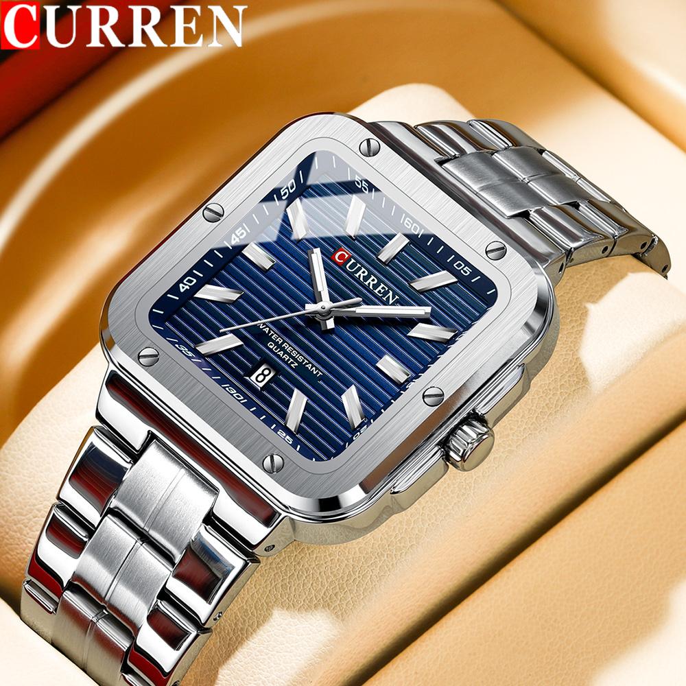 CURREN New Sport Men Watch Top Brand Luxury Military Casual Waterproof Male Clock Original Steel Quartz Fashion Wristwatch 8479