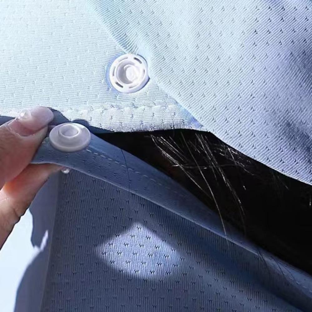 Adjustable Outdoor Cycling Mask Removable Sunscreen Hats New Ice Silk Sunscreen Cap