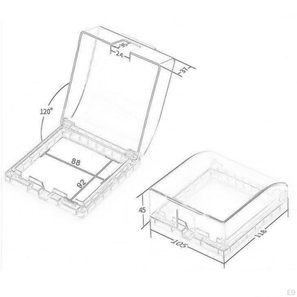 Водонепроницаемая крышка для электрической вилки, легко устанавливается, атмосферостойкая коробка для выключателя и розетки, накладки на розетки