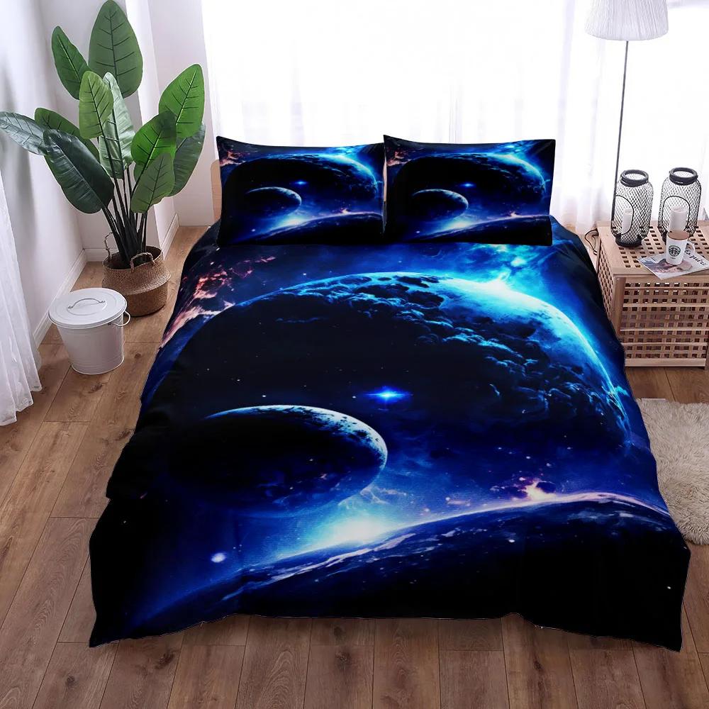 Комплект постельного белья Abstract Space Nebula, односпальный двуспальный, размер Queen, размер King, размер US Twin, полный комплект постельного белья размера King