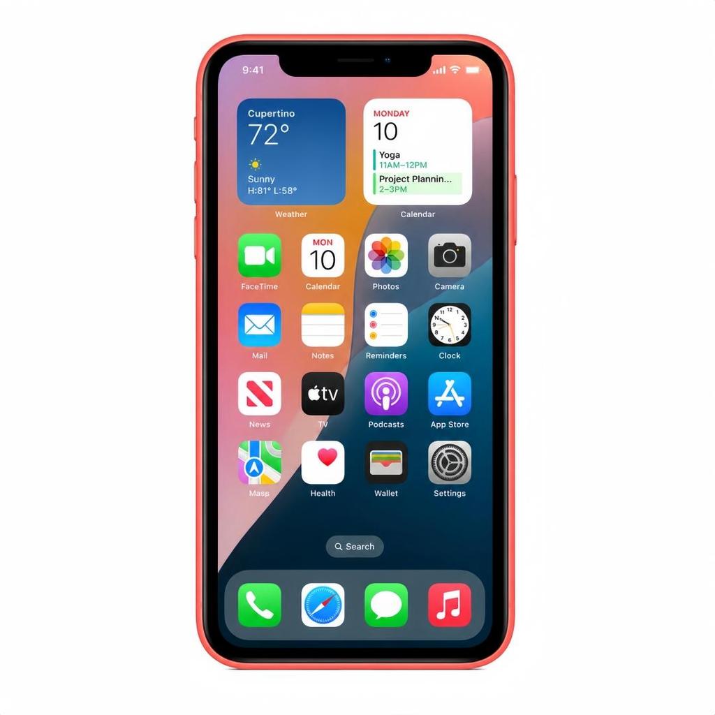 Восстановленный Apple iPhone XR 64 ГБ Черный/Белый/Коралловый/Синий Смартфон на iOS – 6,1-дюймовый дисплей Liquid Retina, A12 Bionic, Face ID, 12-мегапиксельная камера
