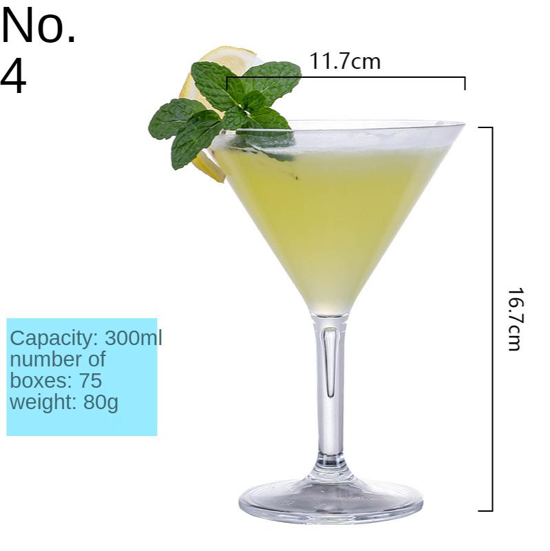 1шт креативный акриловый коктейльный бокал прохладный пластиковый винный бар мартини ПК Маргарет шампанское чашки